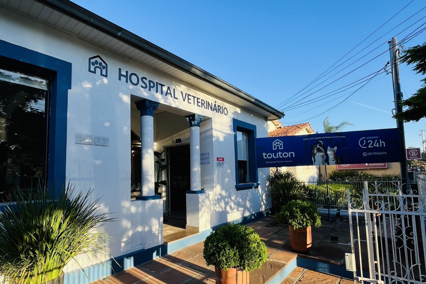 Fachada do Hospital Veterinário Touton em Uruguaiana